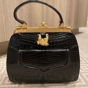 Kieselstein-Cord Croc bag w croc feet